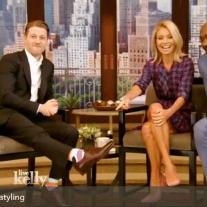Ben McKenzie Instagram - Rocking the @alfreddunhill suit and shoes with @gallantbeau on #livewithkelly. Got some fashion respect from Kelly and Morris :)