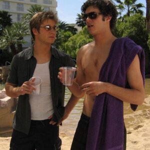 Ben McKenzie Instagram - “The OC” premiered 20 years ago today. I keep showing my kids pics to prove how cool I used to be, but for some reason they don’t seem to get it. ♥️ #theoc