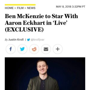 Ben McKenzie Instagram - I’m excited. Also, very pale.