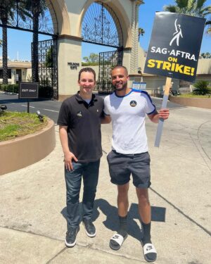 Ben Savage Instagram - Standing with my fellow SAG-AFTRA members and union members across the country fighting for fair wages and fair contracts