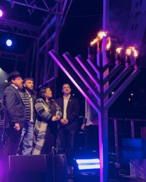 Ben Savage Instagram - Lighting the menorah for Hanukkah