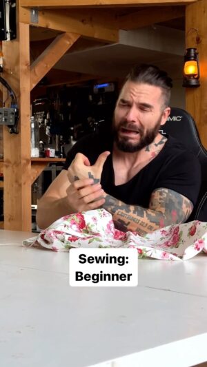 Ben Schamma Instagram - Sewing. What doesn’t kill you makes you stronger. Based on a true story. Which category are you? 🩸😬 

#crafting #sewing #sew #cosplay #crafts #fail #sewinglove #diy