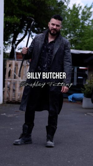 Ben Schamma Instagram - Billy Butcher Cosplay Fitting! Today we finished my next cosplay: Billy Butcher aka „Monsieur Charcutier“ aka „We‘ll cross that bridge when we burn it.“ from The Boys. 💪🏻 Of course there’s hair and makeup needed but here‘s the finished costume. He‘ll also get a little companion. Any ideas? 😛🍼

I‘ll wear this cosplay for the first time at a convention this week, we haven’t done a makeup test yet like we usually do so I hope it’ll turn out Karl Urbanish enough 😅

#theboys #billybutcher #cosplay #costumedesign #karlurban #homelander 

#theboys