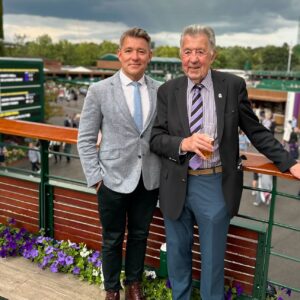 Ben Shephard Instagram - Had the most brilliant day at Wimbledon with the old man. Tennis was great, Pimms delicious, memories priceless, not sure it gets better than that. ❤️