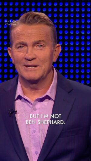 Ben Shephard Instagram - Well you can’t blame her Brad she’s only human! 🤷🏻‍♂️🤣🤣🤣 That said, German Shepherd is as good as if not better than the real Shephard if you ask me @Bradderswalsh 🫶🤣 #TippingPoint #TheChase @itvchase @itvtippingpoint