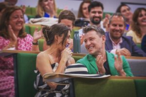 Ben Shephard Instagram - #Proud husband post! Thanks to @gingerhorticulture for capturing this moment  @annieshepharddesign being announced as the recipient of the Judges Prize from @londoncollegegardendesign thanks to @jothompsongarden She has worked so hard over the last year,  I couldn’t be more proud of her and excited for what comes next. She’s loved this course and all her fellow students. It’s been great to see her so inspired and motivated, not gonna lie the boys are delighted that they won’t have to rely on their old man for food, drinks and general logistics now mum has graduated- everyone is relieved about that!! Other than Deliveroo who’s profits will now slump significantly!! 🤣❤️