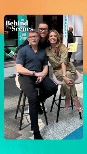 Ben Shephard Instagram - From studio to shopping centre, here’s a look behind-the-scenes when we took our fashion segment on the move! 🛍️
