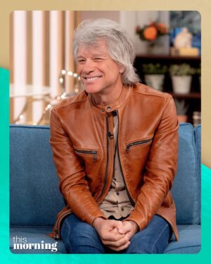 Ben Shephard Instagram - Amazing to have @jonbonjovi join @benshephardofficial and @catdeeley on the sofa today to tell all about the band’s upcoming documentary celebrating 40 years, and whether we might see them at Glastonbury sometime soon… 🎸

#ThisMorning #BenShephard #CatDeeley #JonBonJovi #BonJovi