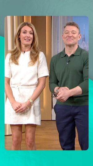 Ben Shephard Instagram - Looks like the party’s started here! Welcome to the #ThisMorning family @benshephardofficial & @catdeeley! 💙