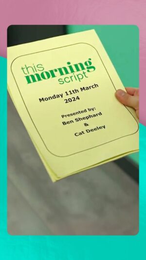 Ben Shephard Instagram - We’re ready! Join @benshephardofficial and @catdeeley for their very first show live at 10am on ITV1.

#ThisMorning