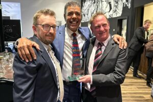 Ben Shephard Instagram - What. A. Night! Was a privilege to accompany the legend that is @chris_kammy to the Sports Book of the year awards for which he was nominated and he only went and blooming won!!! So so chuffed for him and all the team, needless to say we had a few celebratory drink. It was a really special night for a really special mate.