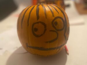 Benedict Wong Instagram - First ever pumpkin painting #ralphwiggum #iboobooyou