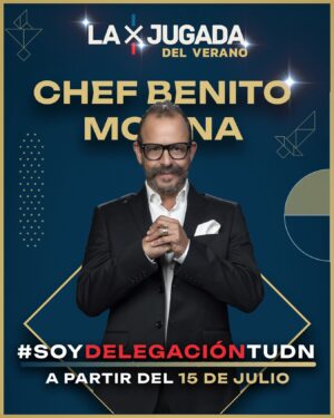 Benito Molina Instagram - Preparen el fuego 🔥 y no me refiero al olímpico🏃🏻‍♂️

¡BIENVENIDO A CASA! 🤩 El Chef @benito_molina se une a la delegación como juez para otorgar la medalla de oro 🥇 a la gastronomía francesa 🇫🇷 en la sección “En sus marcas, listos, Fuego”🔥 ¿Quién se atreve a desafiarlo?👀

#LaJugada #TUDN #LaJugadaDelVerano #París2024