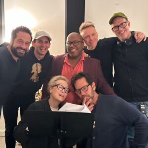Benj Pasek Instagram - Tonight at midnight our first song from this season of @onlymurdershulu premieres. What an absolute thrill to be a part of this show, with a mind-blowing cast and the most wonderful collaborators. Thanks to @sasgoldie and @johnnyhoffman5 for letting us take part in your beautiful Upper West Side shenanigans and thanks to dream collaborators @sarabareilles, @thelivingmichaeljackson, @marc_shaiman and @scottwittman for creating this fictional musical together. A special shout-out to team music @ianeisendrathmusic, @patrickthepianist, @cynthiameng, @august_j_eriksmoen @derik_lee @danielle_perelman, @savshankhank and director @adamshankman. Be sure to tune in and sing along this season. It was the most fun version of theatre summer camp imaginable and I can’t believe we got to play in the sandbox with such an inspiring group of humans. ❤️