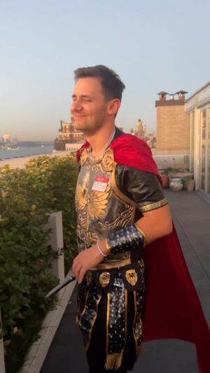 Benj Pasek Instagram - What straight men apparently think about multiple times a week.

Happy Halloweekend.