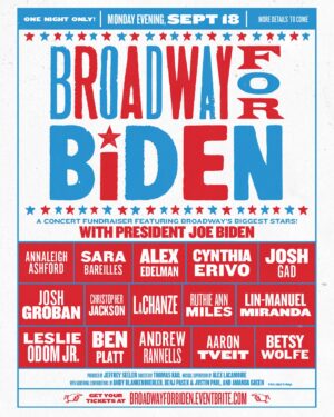Benj Pasek Instagram - Working on special new number for the “Broadway for Biden” fundraiser with the glorious @cynthiaerivo. Get tickets and join us on Monday night!