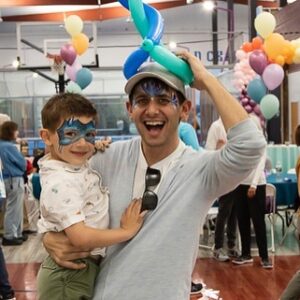 Benj Pasek Instagram - My mom never had a 10th birthday, so for her 70th birthday party, we recreated the 10th birthday she never had! With a gym teacher leading her band of buds in games like sharks and minnows and red rover, dancing in music class, balloon animals, live animals, picture day, face painting, pickle ball, science experiments, art class, and a roving magician, we were all reminded to stay young at heart and bust out our inner child like @khirshpa does every damn day! Happy 10th bday, mama!

Thanks to @originaleventsco for crushing this party!