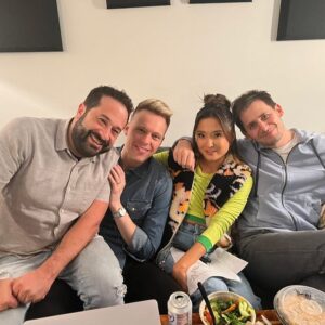 Benj Pasek Instagram - Tonight at midnight our first song from this season of @onlymurdershulu premieres. What an absolute thrill to be a part of this show, with a mind-blowing cast and the most wonderful collaborators. Thanks to @sasgoldie and @johnnyhoffman5 for letting us take part in your beautiful Upper West Side shenanigans and thanks to dream collaborators @sarabareilles, @thelivingmichaeljackson, @marc_shaiman and @scottwittman for creating this fictional musical together. A special shout-out to team music @ianeisendrathmusic, @patrickthepianist, @cynthiameng, @august_j_eriksmoen @derik_lee @danielle_perelman, @savshankhank and director @adamshankman. Be sure to tune in and sing along this season. It was the most fun version of theatre summer camp imaginable and I can’t believe we got to play in the sandbox with such an inspiring group of humans. ❤️