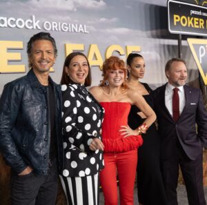 Benjamin Bratt Instagram - Poker Face world premiere’s got me feeling lucky🔥A hot hand with @nlyonne @riancjohnson @princesstagram @sheisdash @janicza @adrienbrody and so many other Aces♦️♠️❤️♣️
Cannot wait for you all to see this!!
#PokerFacePeacock begins streaming Jan 26 only on @PeacockTV