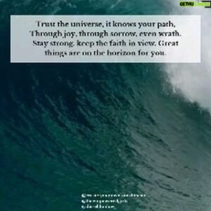 Benjamin Donlow Instagram - Letting go of the reins and trusting the universe's plan. It knows the twists and turns, the sunshine and storms, all leading to where I'm meant to be. 

What about you? Do you find peace in trusting the flow of life?
.
.
.
For more daily personal development,  mindset, Positivity and motivation 
Follow @theempoweredgirl5 @create.your.own.sunshinexo @dieseldonlow @dieseldonlowcompany .
.
.
.
#quotes #motivationalquotes #personaldevelopment  #explorepagereadyreel #viralreel  #fyp #instagood #goviral #theempoweredgirl5 #createyourownsunshinexo #wantmorein24  #instagood
#TrustTheUniverse #Faith #Gratitude #HigherPower #PositiveVibes #UnfoldYourJourney #WhatsMeantToBeWillBe