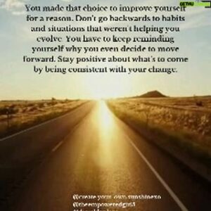 Benjamin Donlow Instagram - You made that choice to improve yourself for a reason. Don't go backwards to habits and situations that weren't helping you evolve. Keep reminding yourself why you decided to move forward in the first place. Stay positive about what's to come by remaining consistent with your change.

What motivates you to stay consistent with your personal growth journey? Share your thoughts below! 🌟✨

For more daily personal development,  mindset, Positivity and motivation 
Follow @theempoweredgirl5 @create.your.own.sunshinexo @dieseldonlow @dieseldonlowcompany .

.
.
.
#quotes #motivationalquotes #personaldevelopment  #explorepagereadyreel #viralreel  #fyp #instagood #goviral #theempoweredgirl5 #createyourownsunshinexo #wantmorein24  #instagood
#selfimprovement #stayconsistent #positivechange  #inspiration #growthmindset #mentalhealth #keepmovingforward #mindsetmatters #yougotthis #empowerment