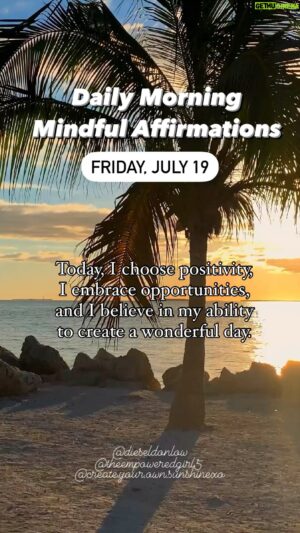 Benjamin Donlow Instagram - Wake up with the most precious thoughts, take a deep breath, place your hand on your heart, close your eyes and be still ✨.

Start your day with this powerful affirmation: 

Today, I choose positivity, I embrace opportunities, and I believe in my ability to create a wonderful day.

Carry this affirmation with you throughout the day and let it fuel your actions and mindset. You have the power to make today amazing! 🌟

With light, love and gratitude:

Amanda, Diesel & Tasmeena

✨☀️Follow @create.your.own.sunshinexo, @theempoweredgirl5 and @dieseldonlow for daily 💖, positivity and motivational content✨☀️

Like: Comment: Share ✨💖🌈

#mindfulaffirmations #affirmations #gratitude #love #entrepreneur #youngstown #toronto #muses #universe #theuniversehasyourback #MorningAffirmation #PositiveVibes #Motivation #Inspiration #BelieveInYourself #EmbraceTheDay #YouGotThis #Gratitude #Confidence #MakeTodayGreat 💖
#createyourownsunshinexo #dieseldonlow #theempoweredgirl5