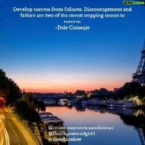Benjamin Donlow Instagram - Develop success from failure. Discouragement and failure are two of the surest stepping stones to success." - Dale Carnegie .

Embrace the setbacks and let them fuel your journey towards greatness. Every failure is a lesson in disguise, guiding you closer to your goals. Remember, the road to success is paved with perseverance and resilience. Don't let discouragement stop you—use it as a stepping stone to rise even higher. 

How have you turned your failures into success?
.
.
.

For more daily personal development,  mindset, Positivity and motivation 
Follow @theempoweredgirl5 @create.your.own.sunshinexo @dieseldonlow @dieseldonlowcompany .
.
.
.
#quotes #motivationalquotes #personaldevelopment  #explorepagereadyreel #viralreel  #fyp #instagood #goviral #theempoweredgirl5 #createyourownsunshinexo #wantmorein24  #instagood
#SuccessMindset #OvercomeFailure #RiseAbove #MotivationMonday #EmpowerYourself
