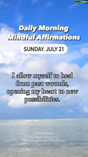 Benjamin Donlow Instagram - Wake up with the most precious thoughts, take a deep breath, place your hand on your heart, close your eyes and be still ✨.

Start your day with this powerful affirmation: 

I allow myself to heal from past wounds, opening my heart to new possibilities. 

Carry this affirmation with you throughout the day and let it fuel your actions and mindset. You have the power to make today amazing! 🌟

With light, love and gratitude:

Amanda, Diesel & Tasmeena

✨☀️Follow @create.your.own.sunshinexo, @theempoweredgirl5 and @dieseldonlow for daily 💖, positivity and motivational content✨☀️

Like: Comment: Share ✨💖🌈

#mindfulaffirmations #affirmations #gratitude #love #entrepreneur #youngstown #toronto #muses #universe #theuniversehasyourback #MorningAffirmation #PositiveVibes #Motivation #Inspiration #BelieveInYourself #EmbraceTheDay #YouGotThis #Gratitude #Confidence #MakeTodayGreat 💖
#createyourownsunshinexo #dieseldonlow #theempoweredgirl5