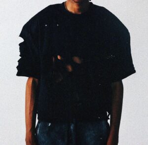 Benjamin Flores Jr. Instagram - @snt.mnt DISTRESSED SHIRT 
Double layer 300gsm

$95 pre order soon