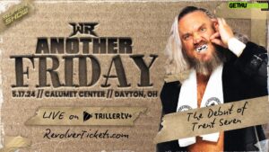 Benjamin Maurice Webb Instagram - [BREAKING]

Signed for 5/17
#RevolverFRIDAY
Dayton, OH
LIVE on @FiteTV 

The DEBUT of
TRENT SEVEN!

🎟️ RevolverTickets.com

PLUS:
Return of Jon Moxley
Reed v Speedball
SGC 3 Way Dance
Atticus v Colon
  more!