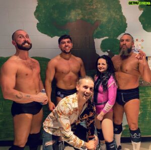 Benjamin Maurice Webb Instagram - Fun one tonight at @barriewrestling. Clydesdale stepping up for Kazzy 🇦🇺