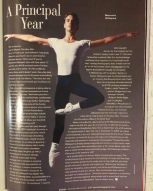 Benjamin Millepied Instagram - Pointe Magazine 2003 #benjaminmillepied