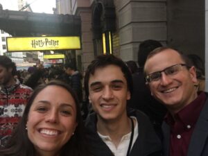 Benjamin Papac Instagram - Swapped photos for one we liked more 😈 my sis @cpapac and my brother in law came to see the show #cursedchildsf
