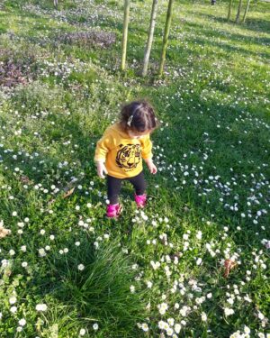 Beste Bereket Instagram - benim için en güzel çiçek🌼#lea #toddler #love
