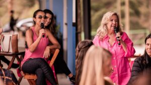 Betina Schmidt Instagram - A ONE em conjunto com o projeto @onecomelas realizou um dos eventos mais impactantes do nosso calendário de 2023 - o 'Invista em Você: Edição Outubro Rosa' - uma verdadeira imersão em saúde, bem-estar e empoderamento financeiro feminino.

Foi uma manhã incrível de conversas abertas sobre prevenção, saúde e autocuidado; sobre a importância do esporte como aliado da saúde mental e física; insights sobre como as mulheres podem se posicionar melhor financeiramente, além de beach tennis.

Nossas porta vozes, @amandanotini e @betinaschmidt tiveram a honra de receber e bater um papo com renomada Dra. @kerstinkapp. Kapp comentou e tirou dúvidas sobre diversos aspectos da saúde e bem-estar femininos. Da prevenção ao câncer de mama à importância da prática esportiva e ao poder transformador de investir em si mesma, reforçando o impacto positivo que o conhecimento especializado tem no nosso dia a dia e no futuro da saúde da mulher.

Não foi só um evento. Foi uma demonstração do que acontece quando compromisso e ação se encontram. Agradecemos a cada uma das mulheres que trouxeram sua energia e fizeram esse encontro acontecer. 👏

Queremos expressar também a nossa mais profunda gratidão aos parceiros que estiveram ao nosso lado nessa manhã maravilhosa de impacto e engajamento: @larulp_oficial; @seleve_seleve, @kesser.lab, @cacoworiginal, @dreamz. Cada conversa, cada painel e cada momento de aprendizado foi amplificado pela colaboração e apoio de vocês. 

Fiquem ligados, vem mais por aí!