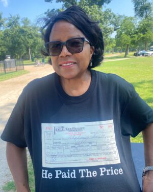 Beto O'Rourke Instagram - Pauline first volunteered with me at Dream Park. She wasn’t a VDR back then but was eager to do her part in registering voters. 

She wore a shirt with a photo of a Poll Tax Receipt. When I asked her about it, she said, “It was my father’s. He died 13 years ago. I have the same for my mother, who died 2 years ago at age 93. Regardless of how little finances they had, they always paid [their Poll Tax] to vote.” 

Yesterday, Pauline registered her first voters as a newly certified VDR at the community college. 

— Rocio, Powered by People volunteer in Tarrant County 

You can join Pauline, Rocio and the many other Powered by People volunteers who are registering Democrats to vote and personally staying in touch with them to make sure they turn out in November. 

Link in bio!