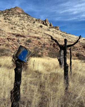 Beto O'Rourke Instagram - Took the dogs on a backpack along Las Animas creek in the Black Range of NM. Beautiful. Cold at night. Made it up to Massacre Canyon where there’s a memorial to the Buffalo Soldiers from the 9th Cavalry who were killed in ambush by Victorio and his band of Ojo Caliente Apache in 1879.