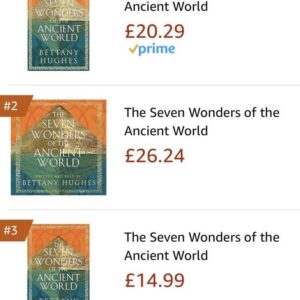 Bettany Hughes Instagram - 🎉🙏🎉THANK YOU so very much everyone who is buying the #SevenWonders of the #ancient world book! #history #archaeology can be a #bestseller ! 🎉🎉