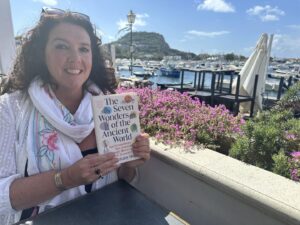Bettany Hughes Instagram - Hello #US and #Canada so thrilled to let you know that my new #SevenWonders #book is out TODAY!!!! Enjoy!!!! X 🎉🎉🎉