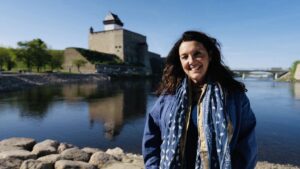 Bettany Hughes Instagram - On border of #Estonia and #Russia to share the #treasures of #Estonia - incredible #archaeology #history #culture X