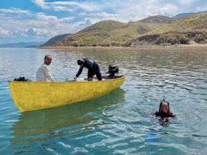 Bettany Hughes Instagram - …exploring groundbreaking, underwater #prehistoric settlements in Lake Ohrid tonight in #TreasuresOfTheWorld @channel4 - so fascinating! x