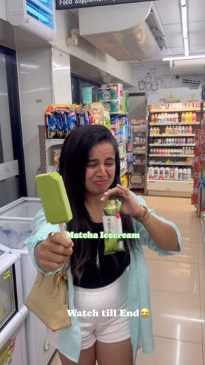 Bhavini Purohit Instagram - Trying viral Match IceCream in 7-Eleven in Bangkok
.
7- Eleven is best go to place in Thailand,We had best time going everyday to 7- Eleven for coffee n snacks. @7eleven.india @7eleven 
This one Matcha icecream I wanted to try n it was my first time, I clearly din like it!🙈 But I m sure many would love it,so give it a try if you guys travel to Bangkok
Who all loves Matcha icecream,vote in poll section 😜
.
{Matcha,icecream,love, travel,Bangkok,traveller,Thailand, explore,madness, matchaflavour}
.
#influencer #matcha #matchaicecream #love #crazy #bangkok #thailandtravel #trendingreels #viral #viralvideos #bhavinipurohit 
.