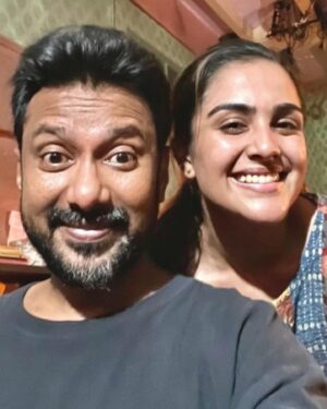 Bhavna Choudhary Instagram - After waiting for more than an year, finally sharing my most cherished album from the sets of FARREY. Eternally grateful for working with the most talented and inspiring artists. Special mention to @ronitboseroy sir and @juuhithesoniibabbar ma’am for being so warm and helping throughout our performances. And the mind behind it all @soumendra_padhi sir. And @vijayganguly sir for making MACHADE TABAHI possible keeping it raw, real and fun. Thank you for accepting me as Priyanka Didi, go watch the film at your nearest cinemas now! 😇✨🌷