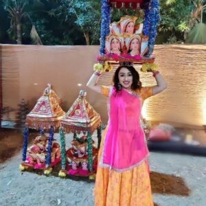 Bhumi Rajgor Instagram - Navratri 2023

The most beautiful, divine and soulful days of the year. Immensely grateful for abundant blessings of the Goddess.This Navratri has been unbelievably amazing! 

📷 @jigna_dixit
.
.
.
#navratri #garba #mata #jaimatadi #ahmedabad #gujarat #savetraditionalgarba #loveforgarba