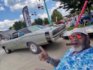Big Moe Cason Instagram - 1st time taking my Bee to the Goodguys car show here in my hometown Des Moines this past Friday,Saturday it was really cool seeing all the awesome cars there thank you to my friends @karl_kustoms for all the hospitality!✊🏾🇺🇸🎯 #desmoines #goodguyscarshow #carshow #1969dodgesuperbee