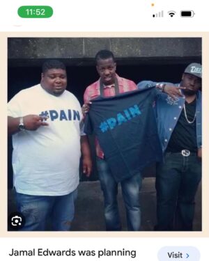 Big Narstie Instagram - Gone but not forgotten ❤️🥲 @jamaledwards @teddysphotos wen u sent me dis stupid o clock lol I was GASSED my g #jamaledwards #sbtv