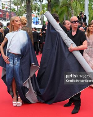 Bilal Hassani Instagram - so honored to have been given to chance to present this look at the Cannes film festival, I want to dedicate this post to my stylist @nikitavlk who works tirelessly every day to create stories through clothing, and never fails to amaze me.

this beautiful look is from @edentan_ thank you so much for allowing us to make this vision come to life

thank you @dorianjollet @lauriebmua @charlottetilbury
