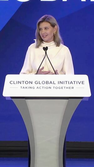 Bill Clinton Instagram - 🇺🇦 “We all become global citizens when we’re dedicated to the people.”—First Lady @olenazelenska_official, recipient of the #CGI2023 Clinton Global Citizen Award | #Ukraine