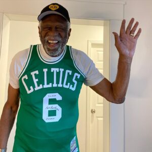 Bill Russell Instagram - Thanks @legendsunite_ for supplying me with this great jersey, even though I might not be in playing shape. Excited for the start of the season and what’s to come! #NBAisback  #NBAJerseyday #Kobe #8 #24 @NbaonTNT @celtics #6