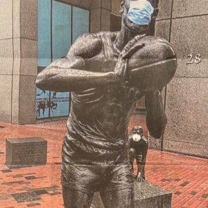 Bill Russell Instagram - At #TrumpRally tonight I saw there were LOTS of @realDonaldTrump supporters dressed as empty seats. Hope they heard him say how he said 2 slow #COVID testing of the #American people. Does that mean he will stop getting tested daily? #Coward Wear a mask! @msnbc @CNN @BostonGlobe